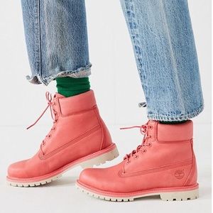 Timberland Mauve Pink classic Leather Boots